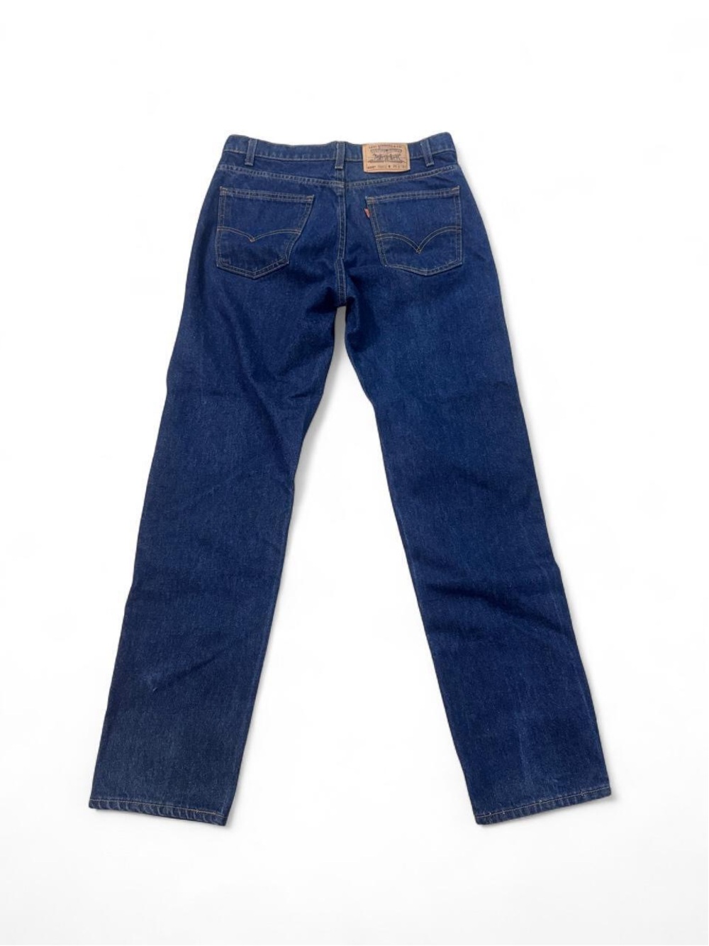 VTG Levi’s 505 regular fit straight leg orange tab jeans dark wash 36 made USA
